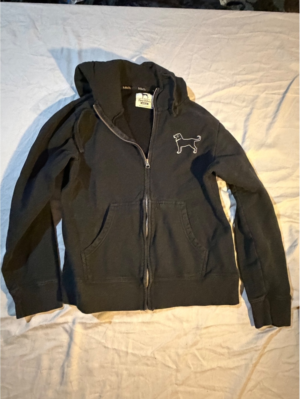 The Black Dog Legacy Collection Black Full Zip Hoodie Medium